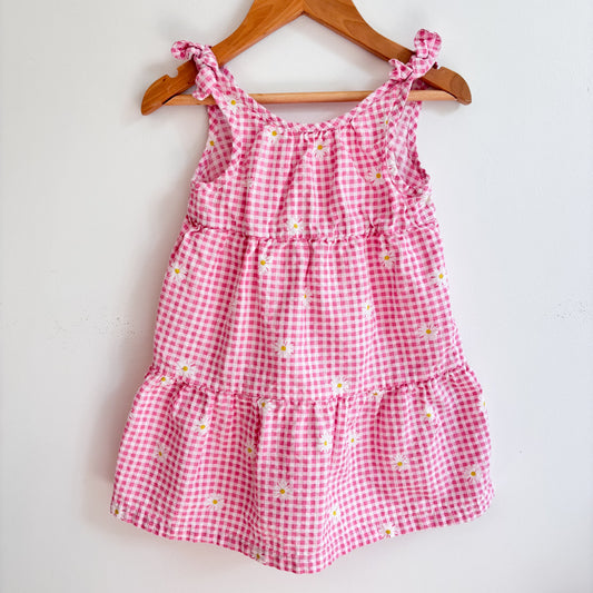 Gingham Daisy Dress (2Y)
