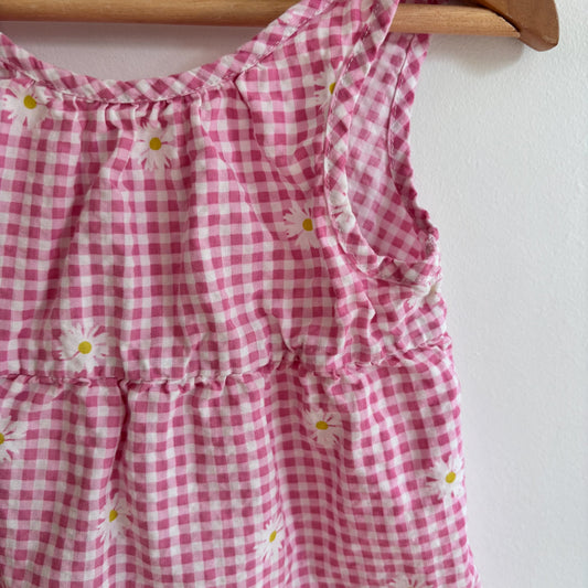 Gingham Daisy Dress (2Y)