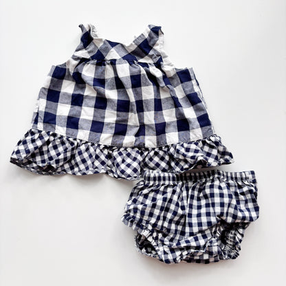 Gingham Top w/ Bloomers (3-6M)