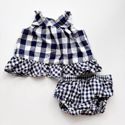 Gingham Top w/ Bloomers (3-6M)