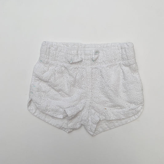 White Eyelet Shorts (3T)