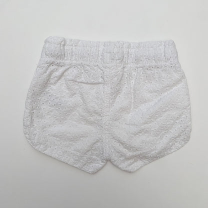 White Eyelet Shorts (3T)
