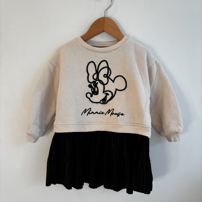 Mouse Character Sweatshirt  Dress (3Y)