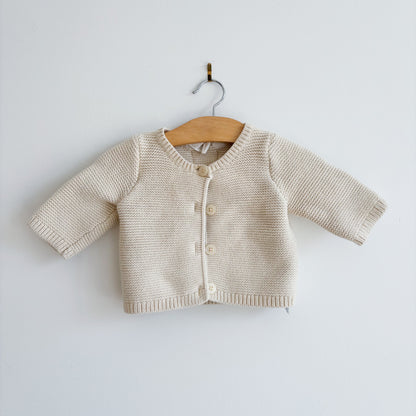 Organic Cotton Cream Sweater (0-3M)