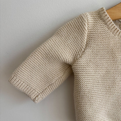 Organic Cotton Cream Sweater (0-3M)