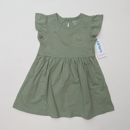 Green Cotton Dress (18M)