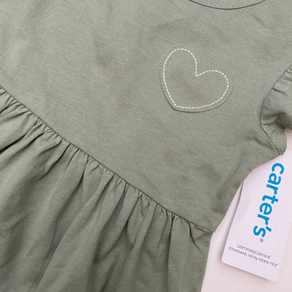 Green Cotton Dress (18M)