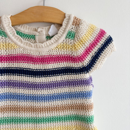 Rainbow Crochet Top (6-12M)