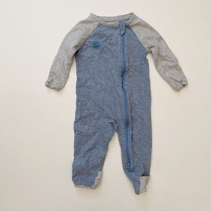 Blue + Grey Pajamas (3-6M)