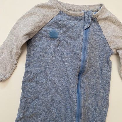 Blue + Grey Pajamas (3-6M)