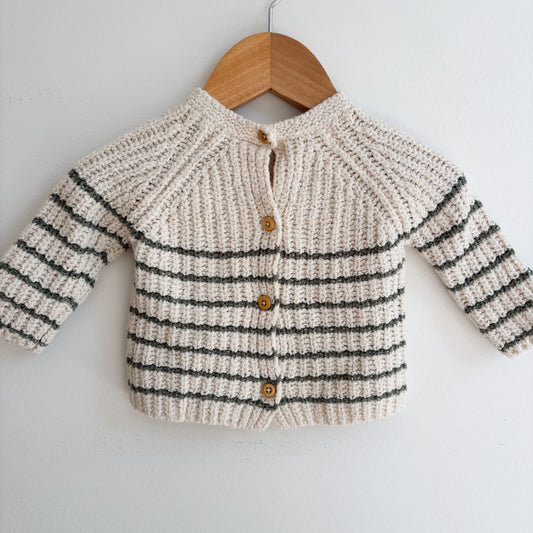 Striped Cotton Sweater (1-3M)