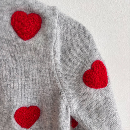 Grey Heart Sweater (18-24M)