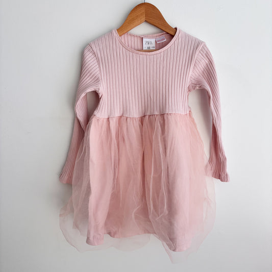 Ribbed Tulle Dress (4-5Y)