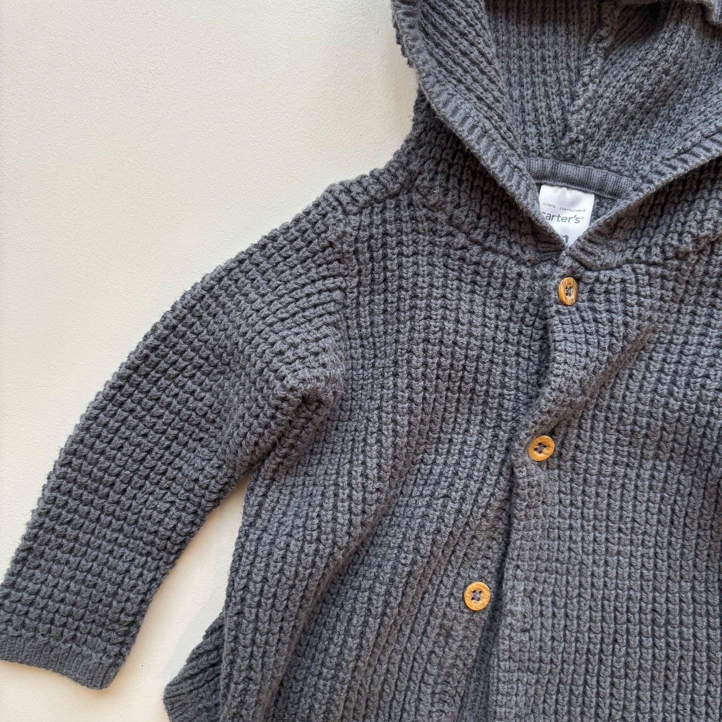 Blue Knit Bear Sweater (3-6M)