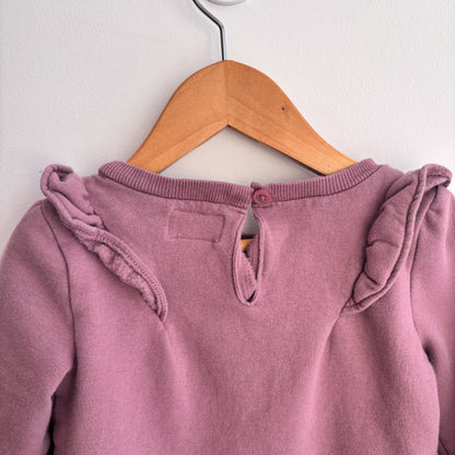 Organic Purple Sweatshirt Dress (3T)