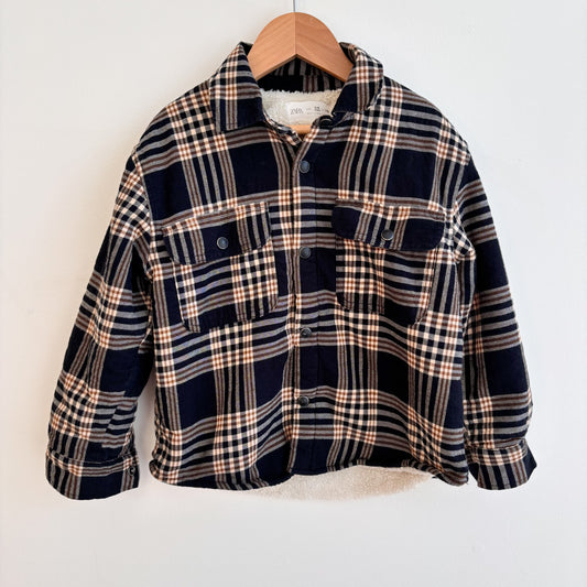 Sherpa Lined Flannel Shirt (5Y)