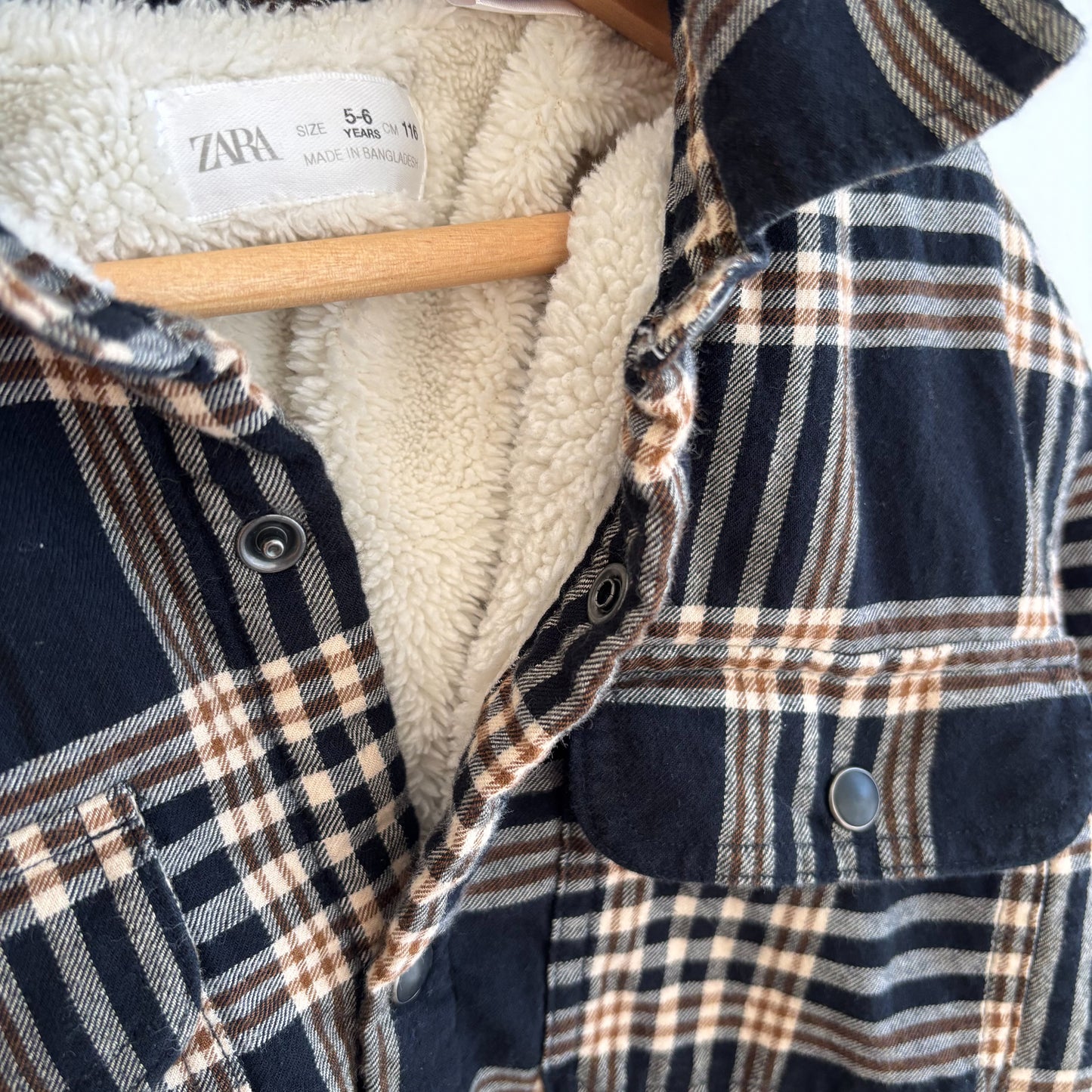 Sherpa Lined Flannel Shirt (5Y)