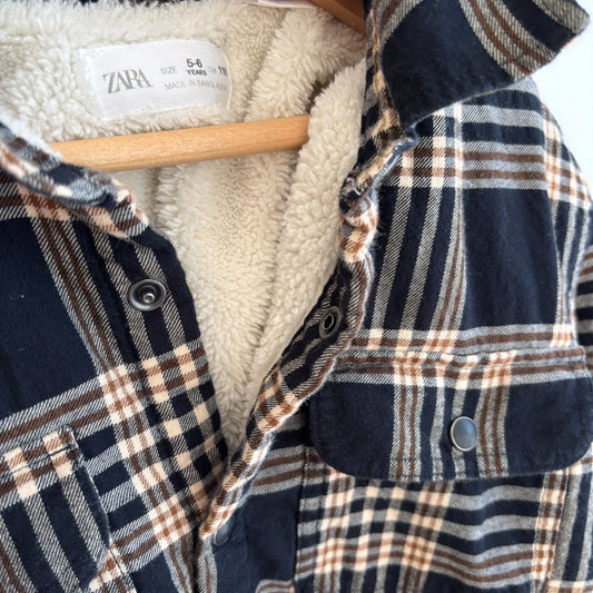 Sherpa Lined Flannel Shirt (5Y)