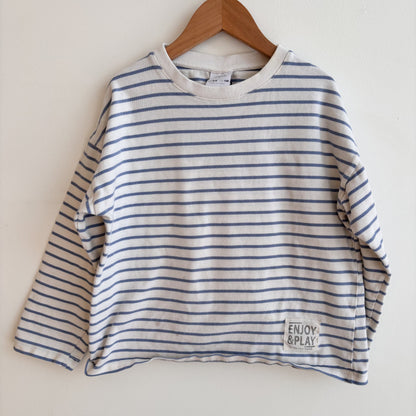 Boxy Striped Long Sleeve Shirt (7Y)