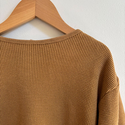 Brown Waffle Shirt  (4T)