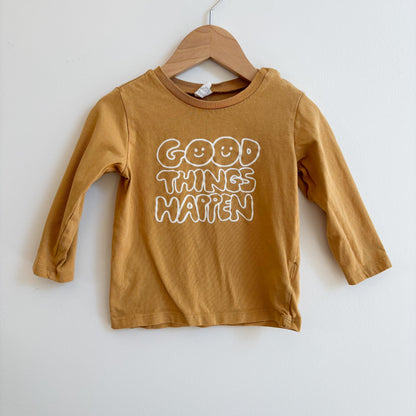 Mustard Long Sleeve Tee (12-18M)