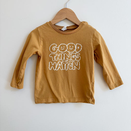 Mustard Long Sleeve Tee (12-18M)