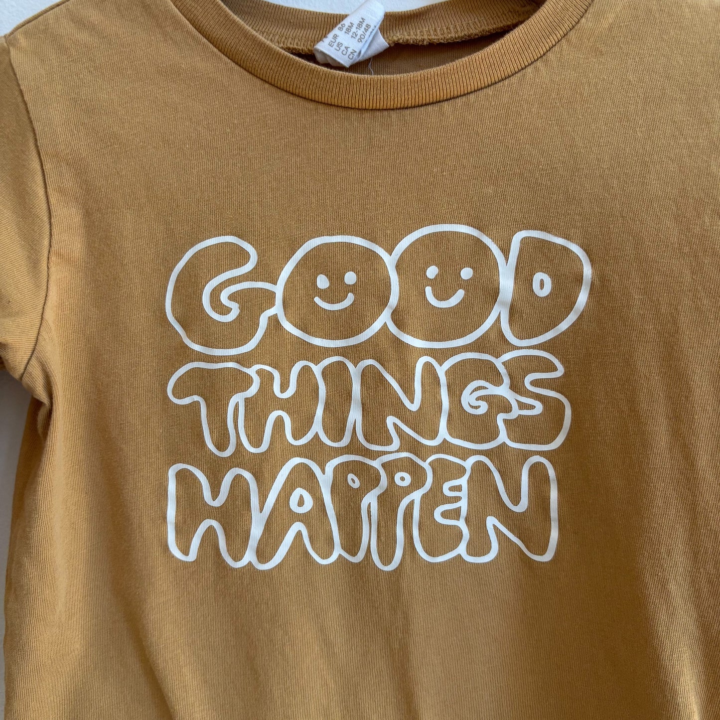 Mustard Long Sleeve Tee (12-18M)