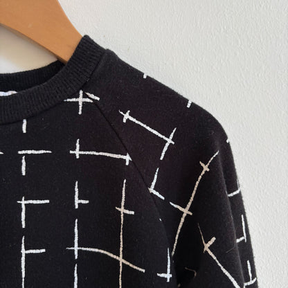Black + White Sweatshirt (18-24M)