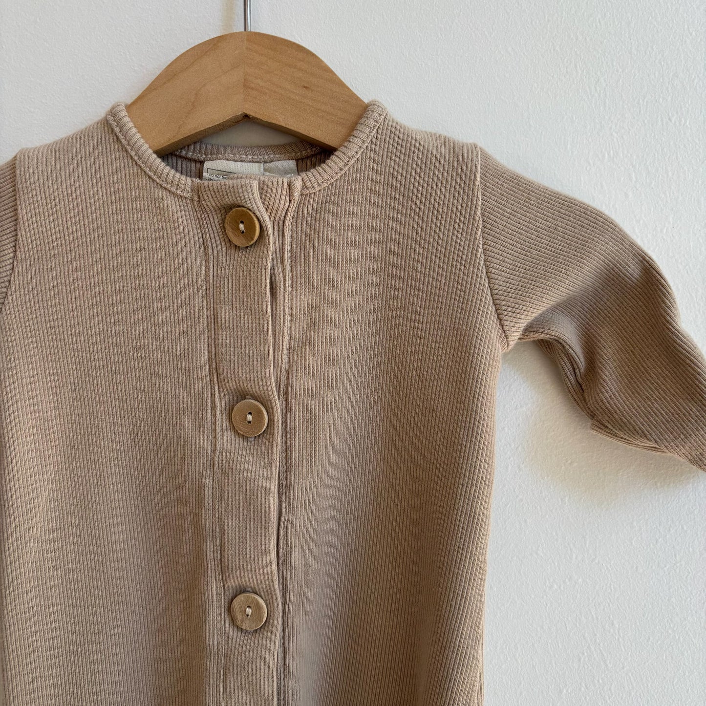 Organic Ribbed Sleep Gown (0-3M)