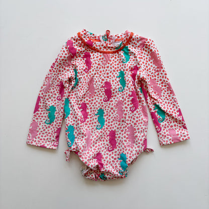 Pink Seahorse Swim Suit (3-6M)