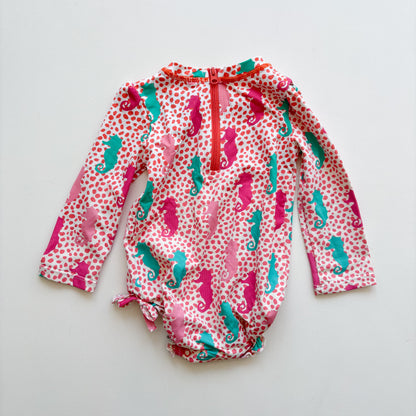 Pink Seahorse Swim Suit (3-6M)