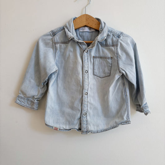 Snap-Up Chambray Shirt (12-18M)