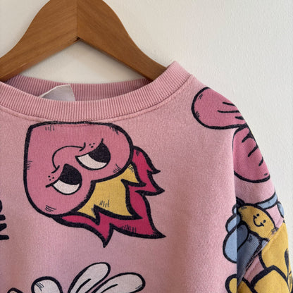 Pink Patterned Sweatshirt (6Y)