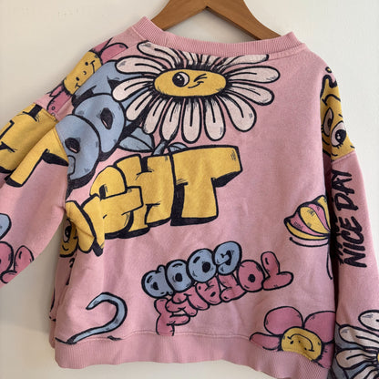 Pink Patterned Sweatshirt (6Y)