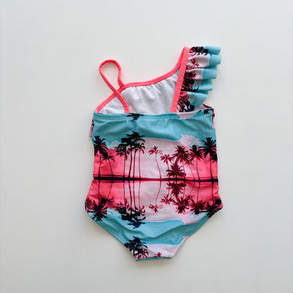 Bright Palm Tree Swim Suit (2T)