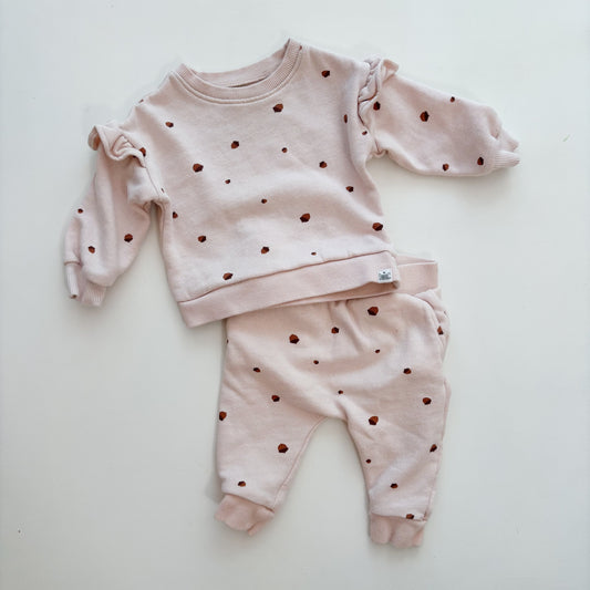 Acorn Print Sweatsuit (3-6M)