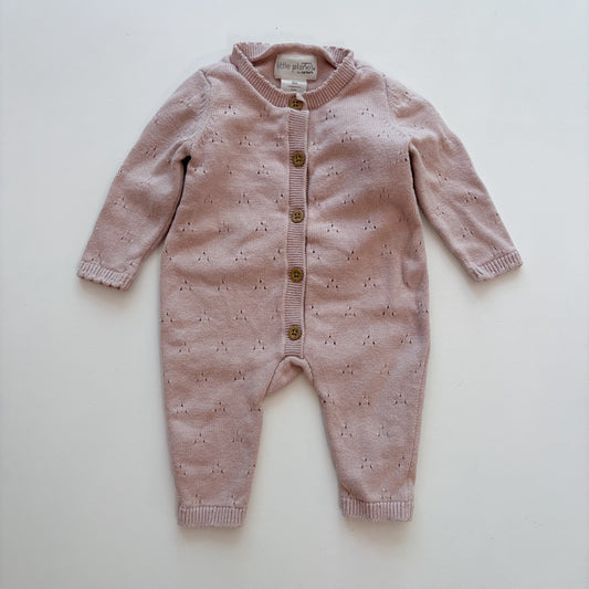 Organic Knit Romper (0-3M)