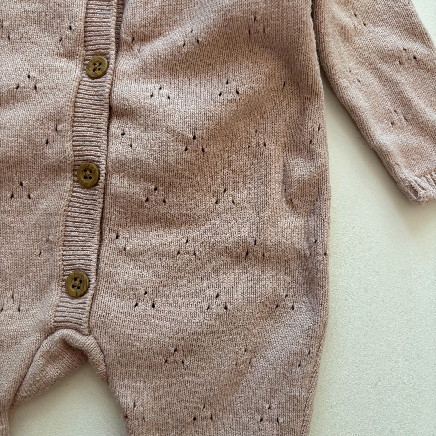 Organic Knit Romper (0-3M)