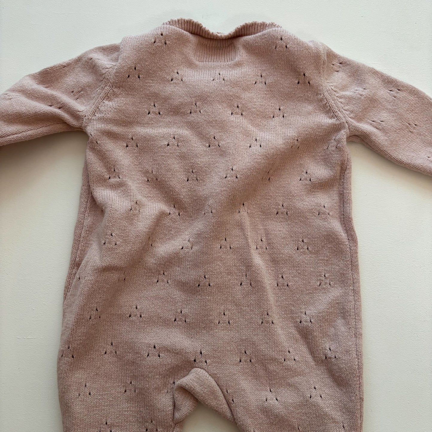 Organic Knit Romper (0-3M)
