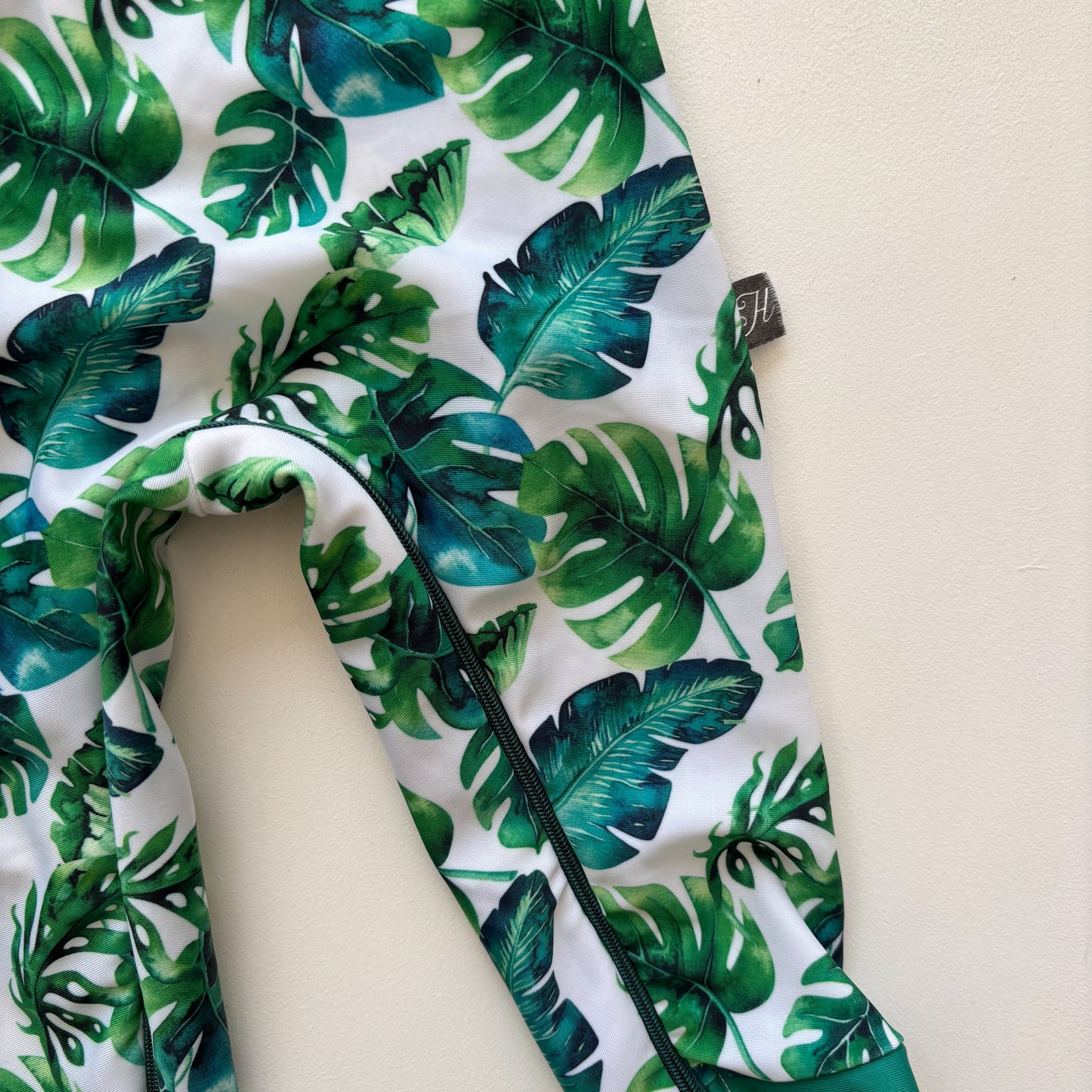 Green Leaf Print Swim Suit (12-18M)