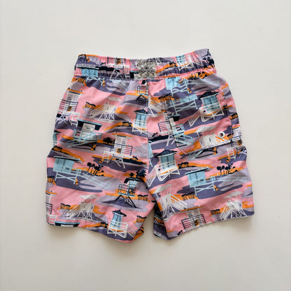 Pink Patterned Swim Trunks (6-7Y)