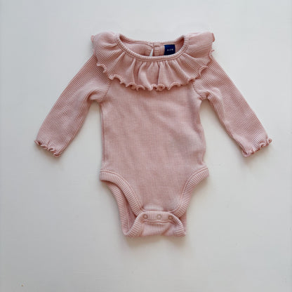 Light Pink Waffle Bodysuit (0-3M)