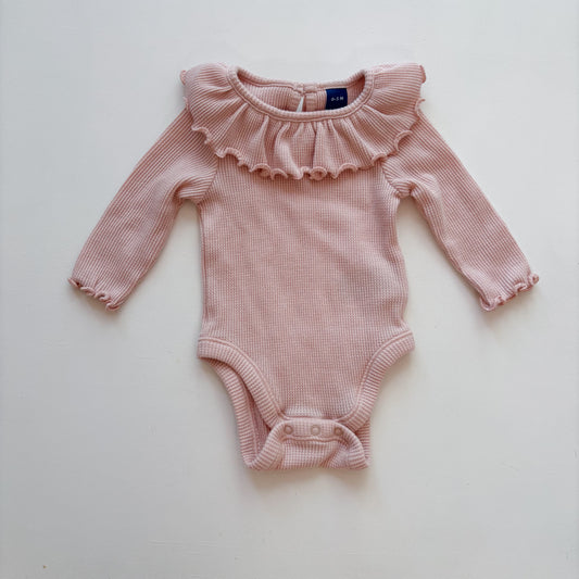 Light Pink Waffle Bodysuit (0-3M)