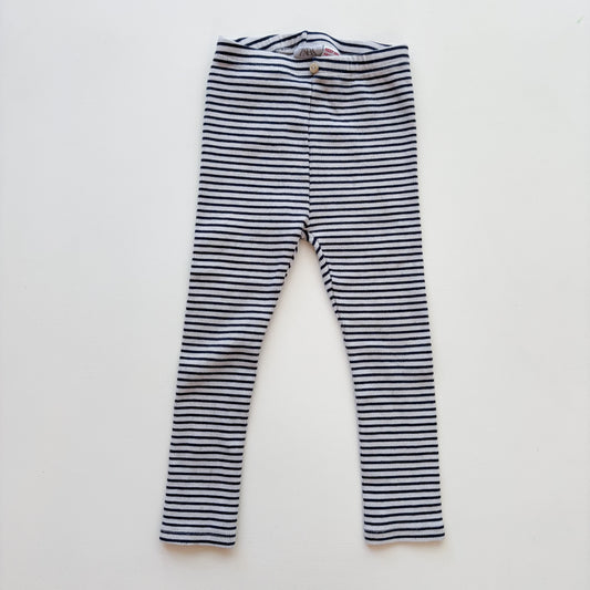 Striped Ribbed Leggings (4T)