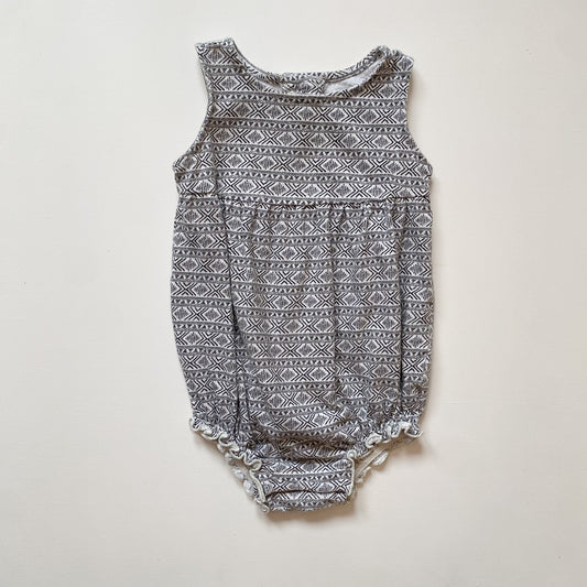 Black + White Romper (12-18M)