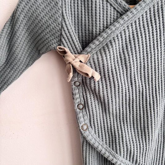 Blue Waffle Sleeper (0-3M)