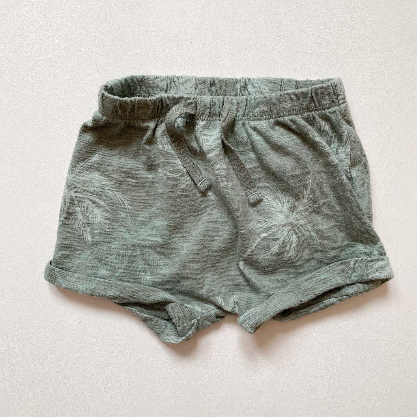 Green Patterned Shorts (6-12M)