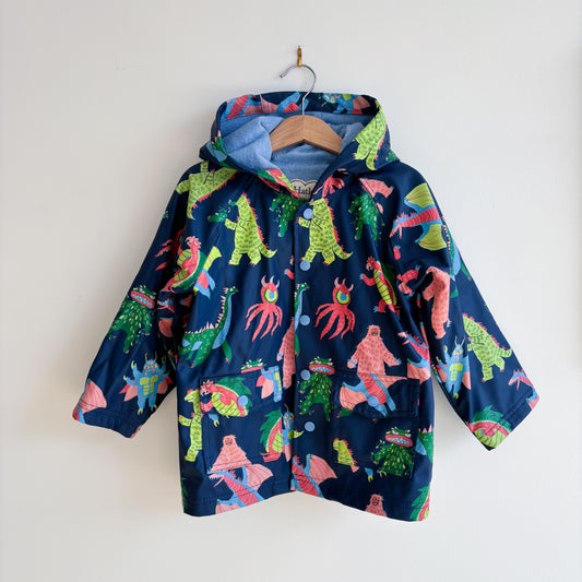Navy Blue Monster Rain Jacket (4T)