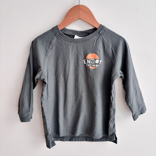 Slate Blue/Grey Long Sleeve Shirt (2-3Y)