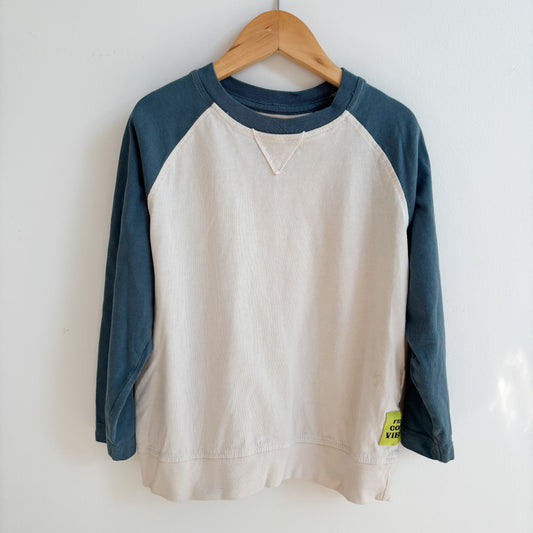 Blue + White Long Sleeve Shirt (6Y)